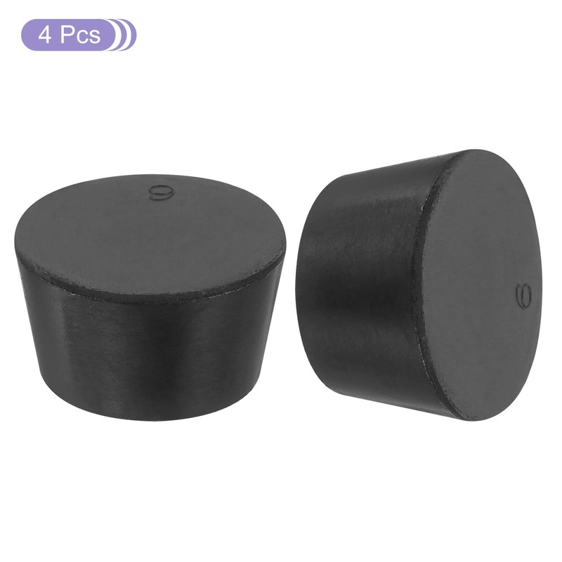sourcing map Rubber Tapered Plug 37mm to 45mm Solid Test
