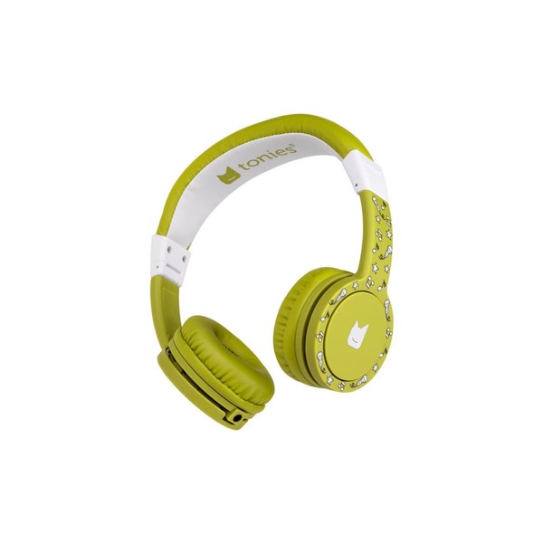 tonies Headphones, Adjustable & Foldable Children's Headphones with Volume Limiter, Over-Ear Headphones with Cable and Padded Headbands, Green
