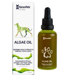 Kōrure Pets Omega-3 Algae Oil for Dog – Fish-Free, Sustainable Omega Supplement for Skin, Coat, Joint & Immune Health – Natural Omega Dog Oil (50Ml Dog)