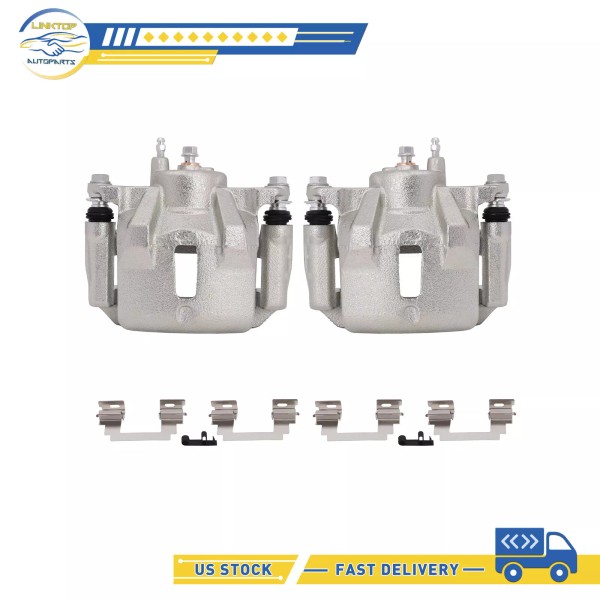 Linktop Brake Calipers Front For 2003-2008 Toyota Corolla Pontiac Vibe