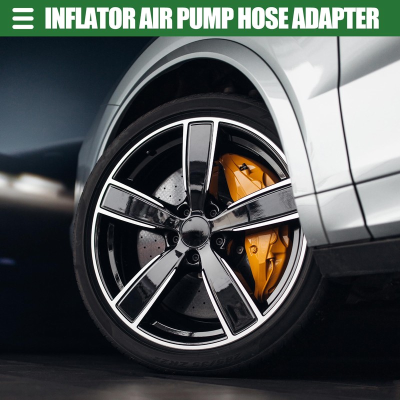 Motoforti Universal Inflator Air Pump Hose Adapter Tyre Valve Inflator