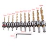 7pcs Woodworking Countersink Drill Bit Set Woodworking Carpentry Reamer Boring