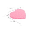 FOMIYES 5pcs Heart Shape Makeup Remover Sponges Soft Facial Cleansing