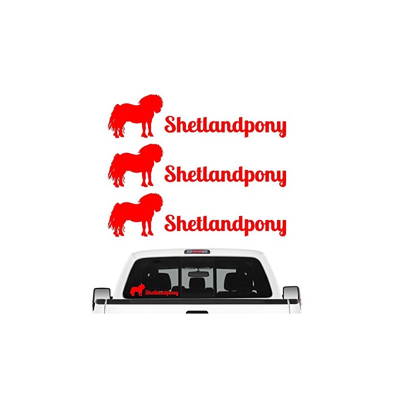 Shetland Pony Mini Horse Sticker Set of 3 Horse Riding