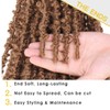 ZRQ Butterfly Locs Crochet Hair 30 Inch 6 Packs Pre-Twisted