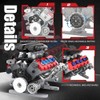 Mavo brix V8 Engine Building Set, Model Kit for Adults,