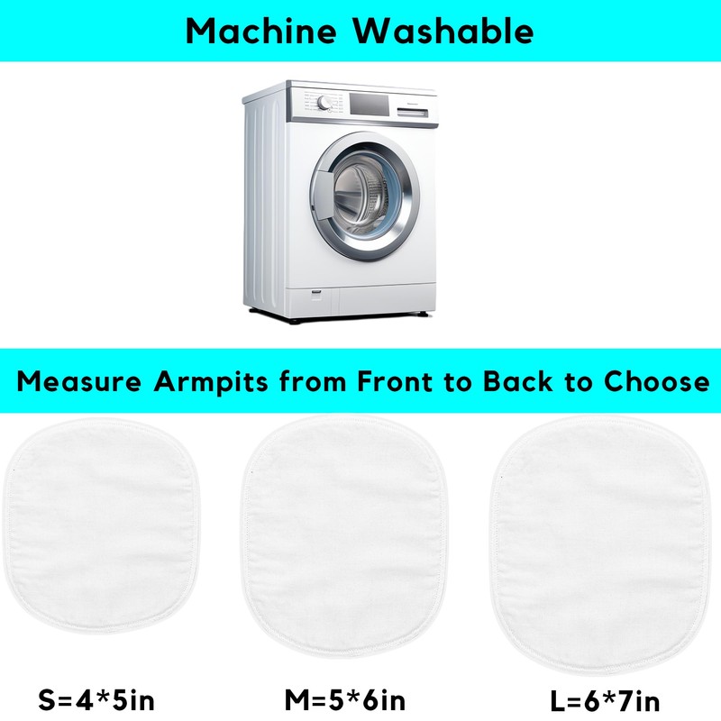 Reusable Armpit Sweat Pads Women Men, Underarm Sweat Pads for