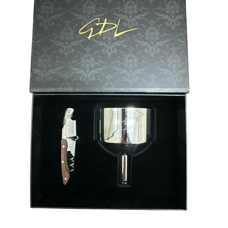 Steel Funnel Shape Wine Strainer with Layered Structure and Ergonomic
