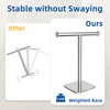 RUACQ T-Shape Hand Towel Holder Stand, 12inch Weighted Base Towel