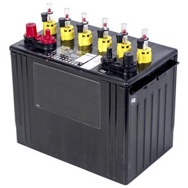 Battery Watering System Caps with Water Level Monitors for 12 volt Batteries with Round 3/4" press in mounts