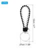 PATIKIL Braided Leather Keychain with Stainless Steel Key Ring Sleeve,