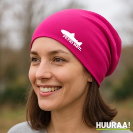 Huuraa Beanie Petri Heil Fisherman's Greetings Gift Idea, fuchsia, Unit size