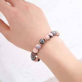 80th Birthday Gifts for Women Bracelets 80 Year Old Natural Stones Happy Birthday Bracelets for Mom Women (80th)