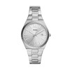 Fossil Men's Harlow Linear Texture Chain Necklace, Stainless steel, No