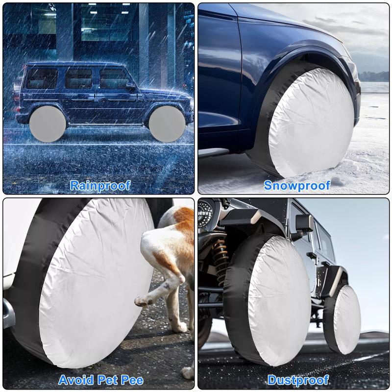 Octoder 4pcs 31" Tire Covers Waterproof UV-Resistant for SUV RV