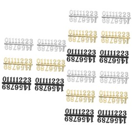 Gadpiparty 45 Sets Wall Clock Numerals DIY Arabic Number Accessories for Custom Includes Each of Silver Gold and Black Numerals for Clock Design and Replacement