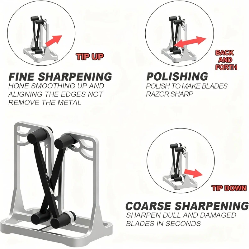 Knife Sharpener Professional Tungsten Carbide Knife Sharpener for Kitchen Knives,