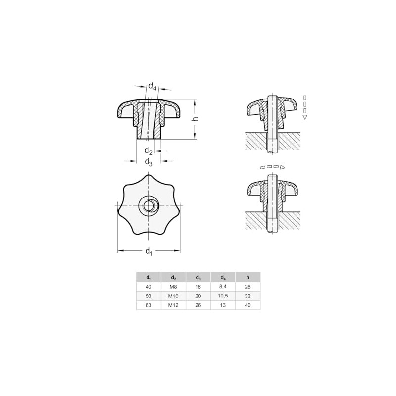 Ganter Normelemente Quick Release Handle | Quick Release Nut |