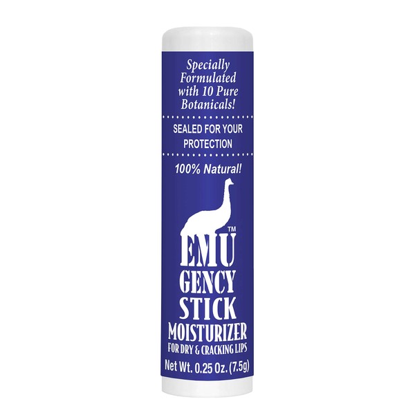Montana Emu Ranch - EMUgency All Purpose Moisturizing Pocket Stick - 0.25 Ounce - Helps Relieve Chapped, Cracked, and Split Lips and Skin