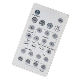 New Remote Control Replaced for Bose Wave Music System AWRCC1 AWRCC2 aka Wave Radio/CD II (White Color)