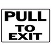 StickerTalk Pull to Exit Vinyl Sticker, 5 inches by 3.5