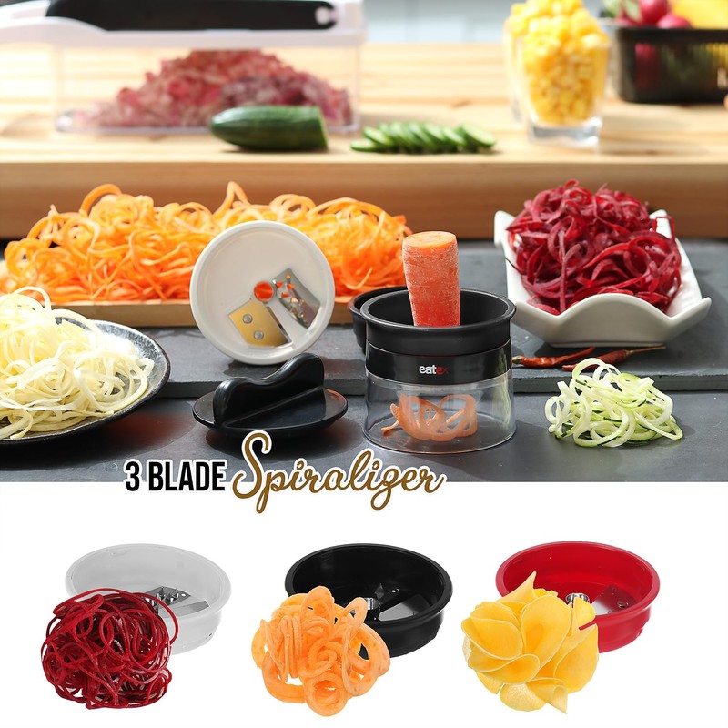 EatEx Vegetable Chopper with Container, Multifunctional Veggie Chopper Vegetable Cutter,