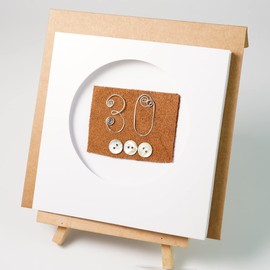 Camellia Bees Pearl 30th Wedding Anniversary Card For Her Him, Handmade Card for Couple, Wife, Husband (30th)