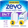 Zevo 2 Flying Insect Traps & 4 Refill Cartridges -