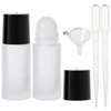 SESENSE Essential Oil Roller Bottles, 2PCS (50ml/30ml) Thick Glass Perfume
