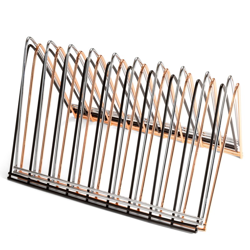 Officemate Triangular Wire File Sorter, Chrome (93152)
