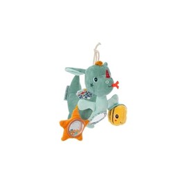 LILLIPUTIENS - Joe the Dragon Acti-Nomad - Multi-Activity Baby Toy - Perfect for Stroller or Car Seat - Sensory Stimulation - Ideal Travel Companion - From Birth - 83520