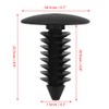 100 Pcs Plastic Automotive Rivets Push In Rivet Bumper Door