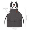 Tosewever Work Aprons for Men with Large Pockets, Canvas Cross
