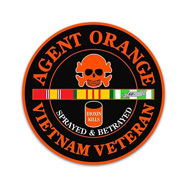 VetFriends.Com Vietnam Veteran Agent Orange Sprayed & Betrayed 3" Circle