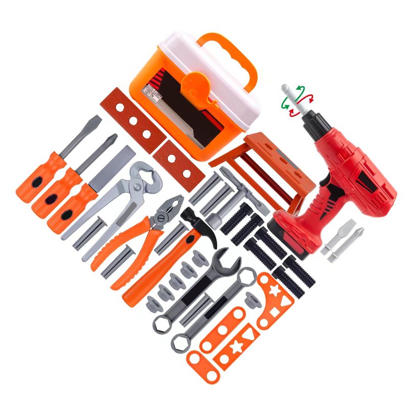 42pcs Kids Tool Set with Electric Toy Drill for Boys