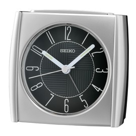 Seiko Clocks Plastic QHE205S, Silver