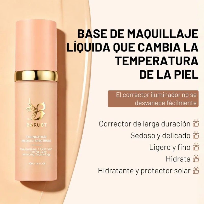 4 En 1 Base Hidratante Que Cambia De Color 40ml