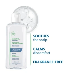 Ducray - Sensinol Physio-protective shampoo - Sensitive/delicate scalp - All hair types - 200ml