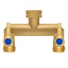 Brass Garden Hose Splitter, Garden Hose Splitter 2 Way Heavy
