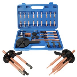 Bearing Puller No Damage to Bearing Puller Kit 36-in-1 Wheel Bearing Removal Tool Gear Puller Set with 3 Jaw Puller Set Bearing Separator Blind Hole Bearing Puller Set Internal Bearing Puller Tool