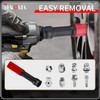 JEUCLEL 21mm 1/2"Extra-long Thin Wall Wheel Protector Impact Deep Socket,