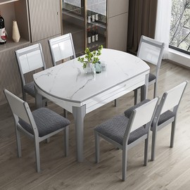 Genina Waterproof Seat Covers for Dining Room Chairs Covers Dining Chair seat Covers Kitchen Chair Covers slipcovers (Dark Gray, 6 Pcs)