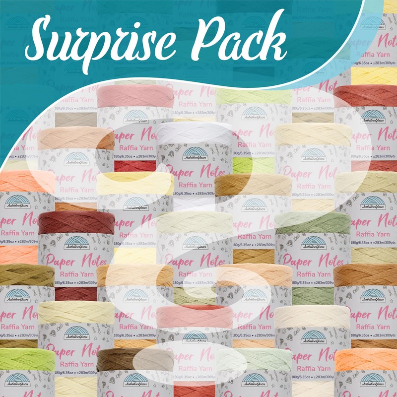 JubileeYarn Paper Notes Yarn - 180g/Cone Worsted Paper - Variety