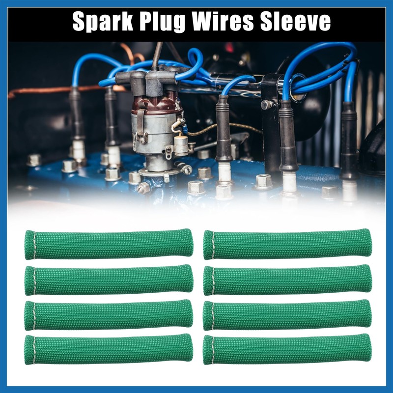 A ABSOPRO 8 Pcs High Heat Shield Engine Spark Plug