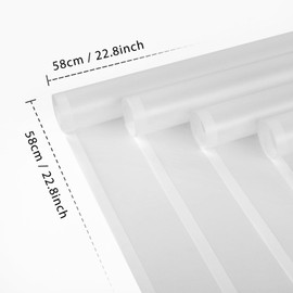 FUHITIM FUHITIM 20 Sheets Flower Wrapping Paper - Waterproof Floral Bouquet Packaging Paper for DIY CraftsFlorist Supplies Packaging Paper for Wedding Birthday Gift (Translucent White)