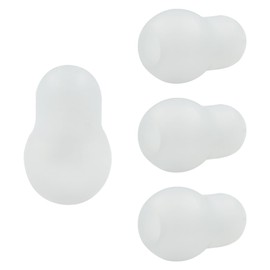 Hitefu 4PCS Stethoscope Ear Tips Replacement Silicone Earbuds, Universal Silicone Earplugs for Stethoscope, Stethoscope Spare Parts, White