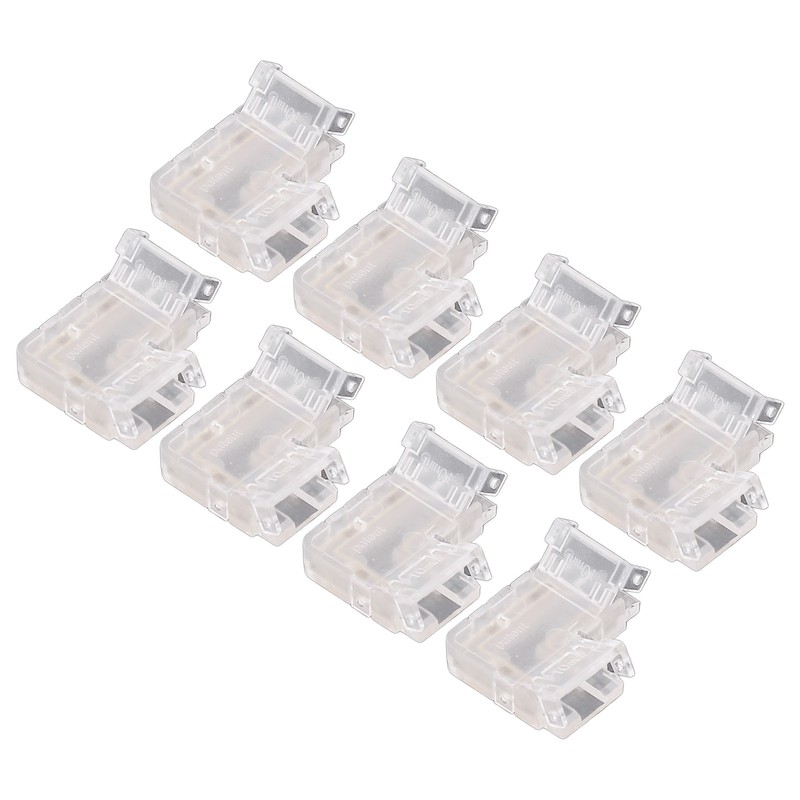 8PCS L Shaped LED Light Strip Connectors 4 Pin 10mm