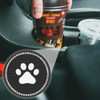 4 Pcs Car Cup Holder Pad 7cm Anti-Slip Paw Car