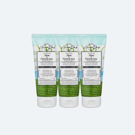 Cleansing Foam Hypoallergenic Moisture Care Moist Face Wash Aloe Green Tea Foam Cleansing 100ml 3pcs / 클렌징폼 저자극 수분케어 촉촉 세안 알로에 녹차 폼 클렌징 100ml 3개
