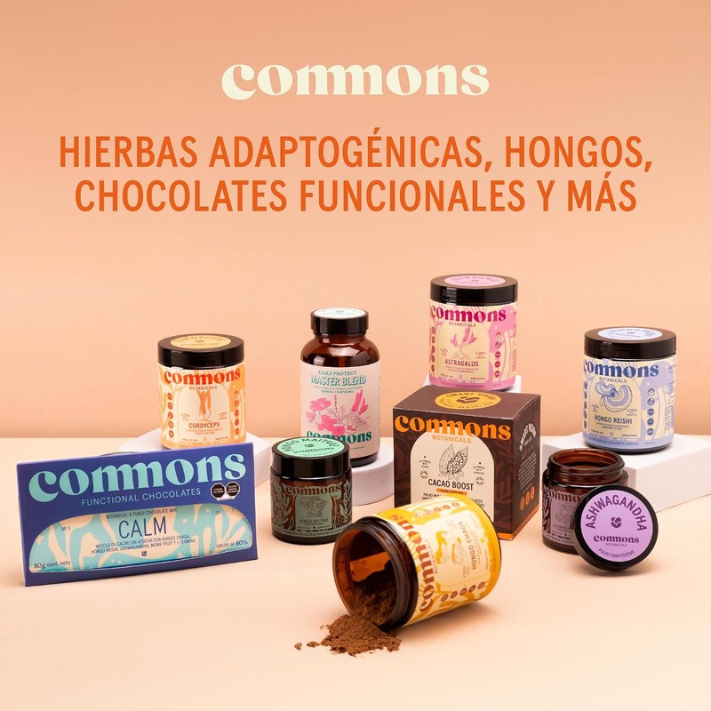 Commons Hongos Adaptógenos - Hongo Cordyceps - Extracto Puro en